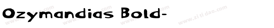Ozymandias Bold字体转换